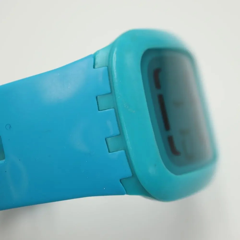 Swatch Touch Blue Digital 39mm Watch Alarm Chrono Timer Silicone w New Battery